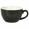 Genware Porcelain Black Bowl Shaped Cup 17.5cl/ 6oz