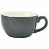 Genware Porcelain Grey Bowl Shaped Cup 17.5cl/6oz