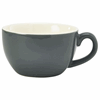Click here for more details of the Genware Porcelain Grey Bowl Shaped Cup 25cl/8.75oz