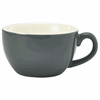 Click here for more details of the Genware Porcelain Grey Bowl Shaped Cup 25cl/ 8.75oz