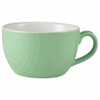 Click here for more details of the Genware Porcelain Green Bowl Shaped Cup 25cl/8.75oz