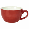 Click here for more details of the Genware Porcelain Red Bowl Shaped Cup 25cl/8.75oz