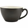 Click here for more details of the Genware Porcelain Matt Black Bowl Shaped Cup 34cl/ 12oz