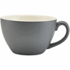 Genware Porcelain Matt Grey Bowl Shaped Cup 34cl/ 12oz