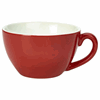 Genware Porcelain Red Bowl Shaped Cup 34cl/12oz