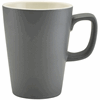 Click here for more details of the Genware Porcelain Matt Grey Latte Mug 34cl/12oz