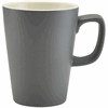 Genware Porcelain Matt Grey Latte Mug 34cl/12oz