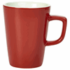 Click here for more details of the Genware Porcelain Red Latte Mug 34cl/12oz