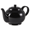 Genware Porcelain Black Teapot 45cl/15.75oz