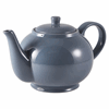 Click here for more details of the Genware Porcelain Grey Teapot 45cl/15.75oz