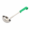 Genware Plastic Handle Soup Ladle Green