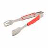 Genware Plastic Handle Buffet Tongs Red