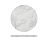 White Marble Agra Melamine Round Slab 28.5cm