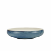 Terra Porcelain Aqua Blue Two Tone Coupe Bowl 24.5cm