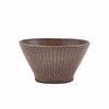 Click here for more details of the Terra Porcelain Black Fluted Conical Bowl 13cm