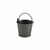 Click here for more details of the Galvanised Steel Hammered Serving Bucket 10cm Dia Silver