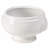 Genware Porcelain Lion Head Soup Bowl 40cl/14oz