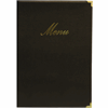 Classic A5 Menu Holder Black 4 Pages