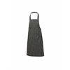 Black Butchers Stripe Bib Apron 70x100cm