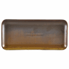 Terra Porcelain Rustic Copper Narrow Rectangular Platter 27 x 12.5cm