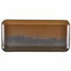 Terra Porcelain Rustic Copper Narrow Rectangular Platter 36 x 16.5cm