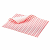 Greaseproof Paper Red Gingham Print 25 x 20cm