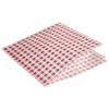 Greaseproof Paper Bags Red Gingham Print 17.5 x 17.5cm