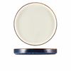 Terra Porcelain Aqua Blue Two Tone Presentation Plate 26cm