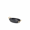 GenWare Black Vintage Steel Oval Dish 16.5 x 12.5cm