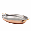 GenWare Copper Plated Oval Dish 34 x 23cm