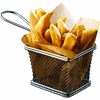 Serving Fry Basket Rectangular 10 X 8 X 7.5cm