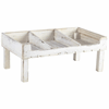 White Wash Wooden Display Crate Stand