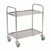 Fully Welded S/St. Trolley - 2 Shelves