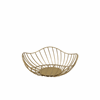 Click here for more details of the GenWare Lotus Leaf Gold Wire Basket 28.5 x 10cm